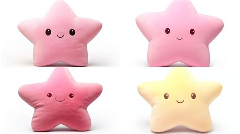 Premium AI Image | star shaped plush pillow in cute funny with cartoon ...