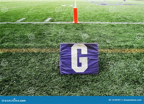 Football Field Goal Line Stock Image - Image: 1278701