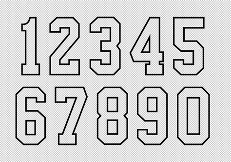 Jersey Numbers SVG