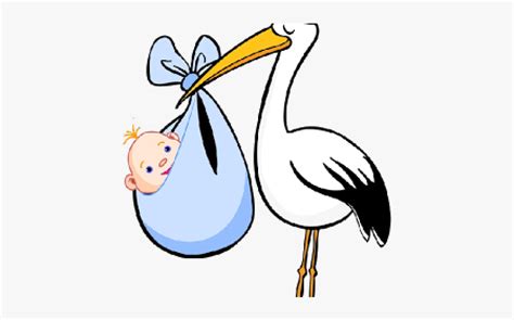 Baby Boy Stork , Free Transparent Clipart - ClipartKey