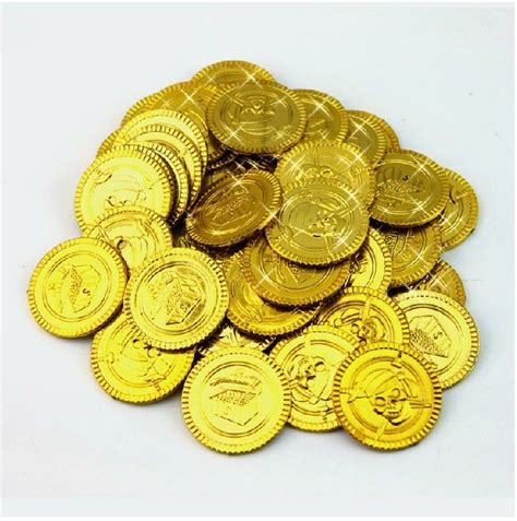 New Arrival Pirate Styles Fake Gold Coins Game Shows Props Party Supplies / Bags Interactive ...