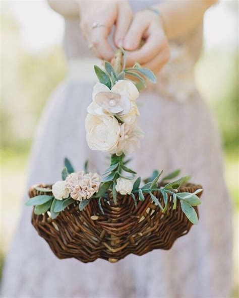 99 best Flower Girl Baskets images on Pinterest | Flower girl basket ...