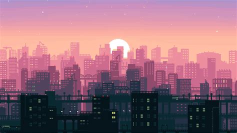 1280x720 8 Bit Pixel Art City 720P ,HD 4k Wallpapers,Images,Backgrounds ...