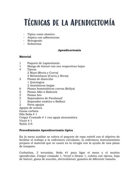 Técnica Qx de Apendicectomía Abierta | Dr. Castro | uDocz