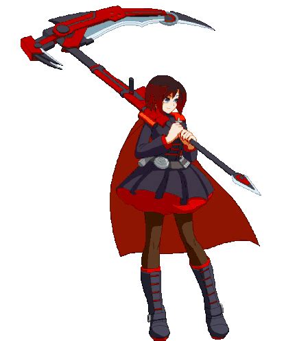 Ruby Rose Rwby Sticker - Ruby Rose Rwby Blazblue - Discover & Share GIFs