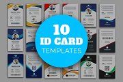 Corporate ID Card Template Bundle | Illustrator Templates ~ Creative Market