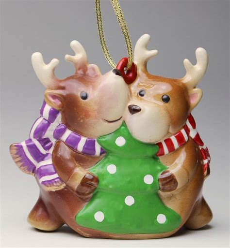 Christmas Pig with Tree Christmas Tree Ornaments, Set of 4 - Christmas ...