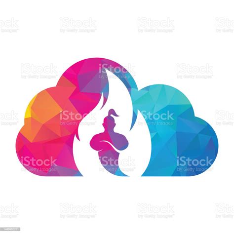 Fire Genie Logo Design Template Stock Illustration - Download Image Now ...