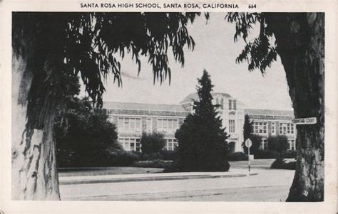 Santa Rosa High School California Postcard