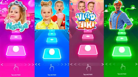 Tiles Hop – Like Nastya vs Diana And Roma vs Vlad And Niki vs Blippi ...