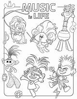 Trolls World Tour coloring pages  YouLoveItcom sketch template