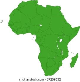 Africa Map Countries Stock Photo 37259632 | Shutterstock