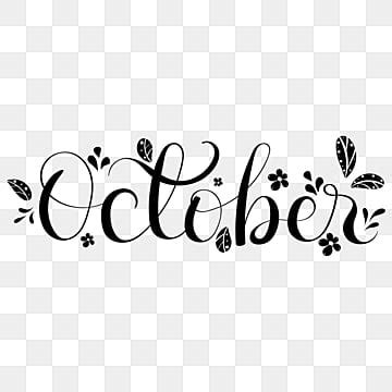 October Calendar Clip Art Black And White