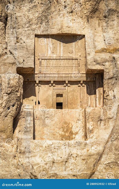 Awesome Large Tomb Belonging To Achaemenid Kings, Iran Stock Photo ...