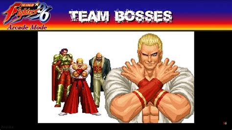 King of Fighters 96: Arcade Mode - Team Bosses - YouTube