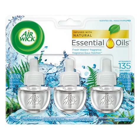 Air Wick Plug in Refill, 3 Ct, Fresh Waters, Scented Oil, Air Freshener ...