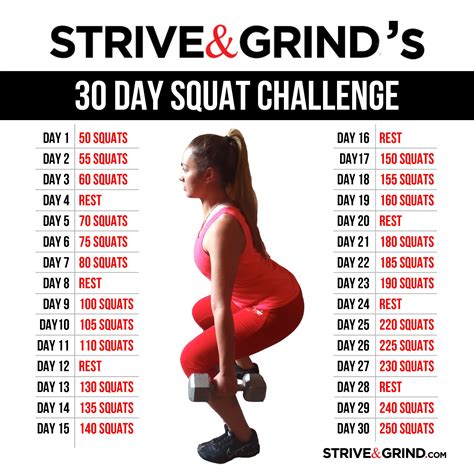 30 Day Squat Challenge | Squat challenge, 30 day squat challenge, Fitness before and after pictures