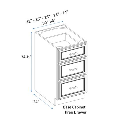 3 Drawer Kitchen Cabinet Dimensions | www.cintronbeveragegroup.com