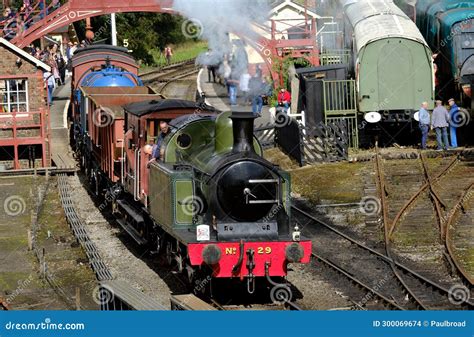 North Yorkshire Moors Railway, Goathland, Yorkshire, Uk, October 2023. Steam Locomotives at the ...