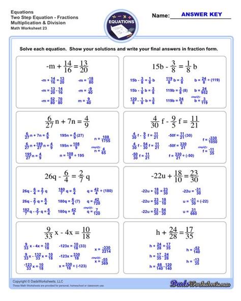 Two Step Equations