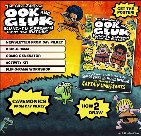 Make a flip-o-rama! Ook and Gluk | Scholastic.com | Comic generator, Graphic novel, Activity kits