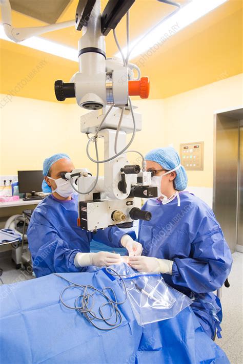 ophthalmic surgery - Stock Image - C034/4268 - Science Photo Library