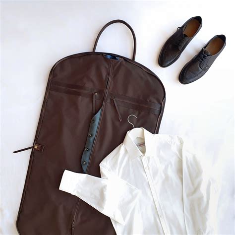 Leather Garment Bag Travel Garment Bag Carry-on Garment Bag With Handles Suit Garment Bag ...