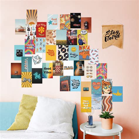 Hippie Aesthetic Wall Collage Kit Set | 4" x 6" – HausandHues