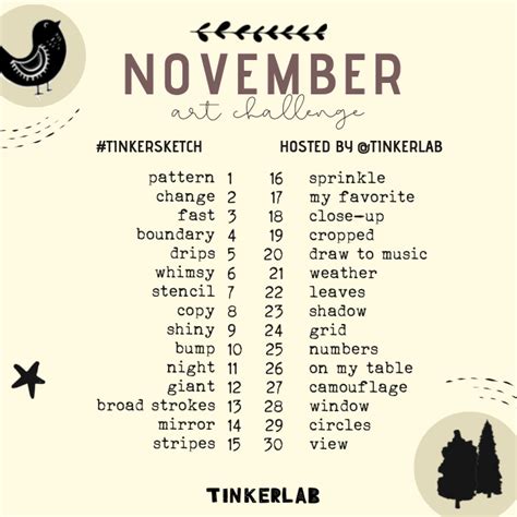 November Art Challenge - TinkerLab