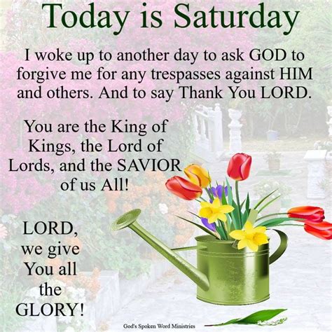 Happy Saturday Morning Prayers