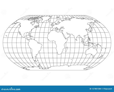 World Robinson Projection Map