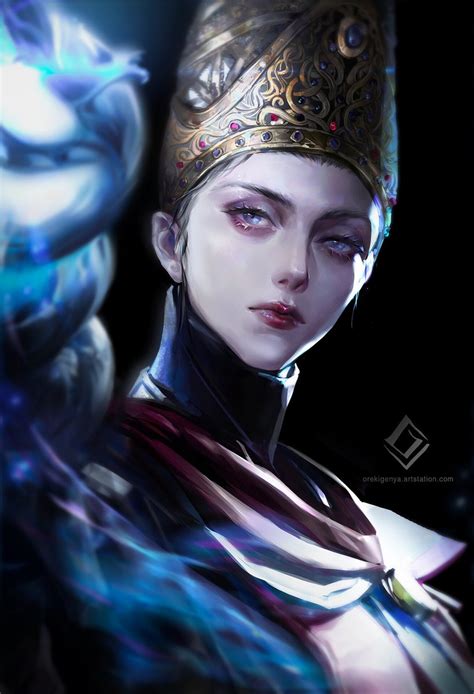 「Fan art | Elden Ring - Rennala, Queen of」|THE ART OF VIDEO GAMESのイラスト