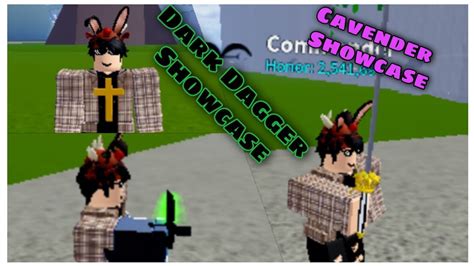 Dark Dagger + Cavender Sword Showcase! | Blox Fruits Update15 - YouTube