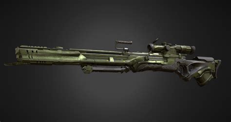 Futuristic Sniper Rifle 3D Model - TurboSquid 1412239