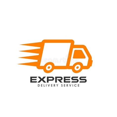 Express Delivery Services Logo Design. Courier Logo Design Template Stock Vector - Illustration ...