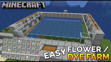 How to Build a Flower & Dye Farm in Minecraft (Simple & Easy ...