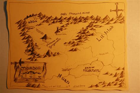 Map of Mordor by DominikFanta on DeviantArt