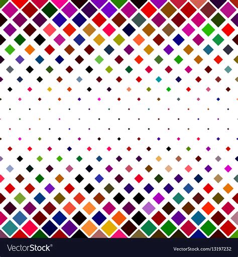 Colorful square pattern border background design Vector Image