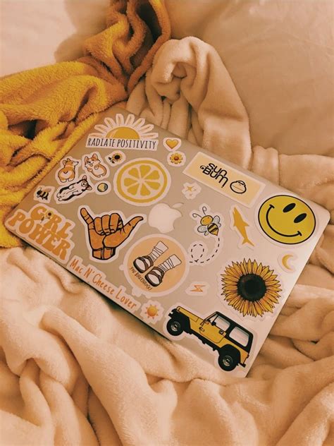 VSCO - emileeredshaww | Yellow aesthetic, Macbook stickers, Aesthetic stickers