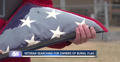 Veteran discovers military burial flag