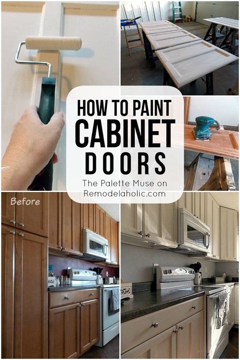 How to Paint Cabinet Doors - the right way, so you only have to do it ...