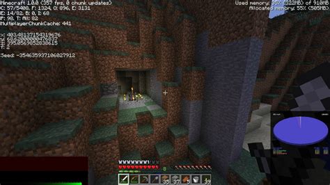 First time seeing a Dungeon as a cave entrance : Minecraft