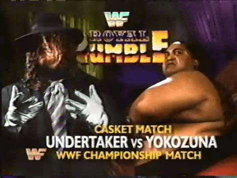 Undertaker vs. Yokozuna Royal Rumble 1994 (Alt Graphics) : r ...