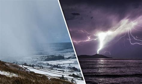 What is THUNDERSNOW? Watch these dramatic videos as Britain braces for snowstorms | Weather ...