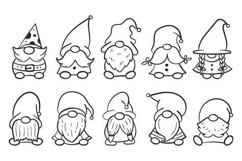 Gnome Coloring Pages