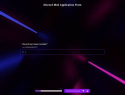 Discord Mod Application Form Template - forms.app