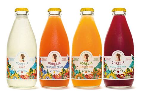 Corelia Jar Packaging, Juice Packaging, Beverage Packaging, Brand Packaging, Juice Jar, Fruit ...