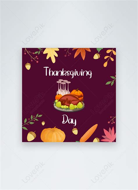 Thanksgiving instagram post template image_picture free download ...