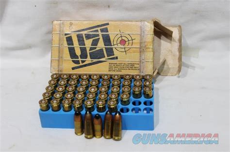 Uzi 9mm Carbine 115gr FMJ ammo 50rd... for sale at Gunsamerica.com: 963777281