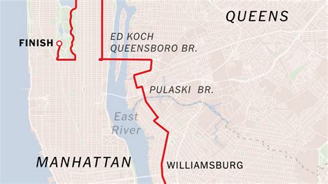 NYC Marathon Course Map and Route - The New York Times